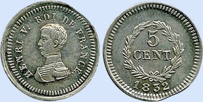 5 Centimes HENRI V
